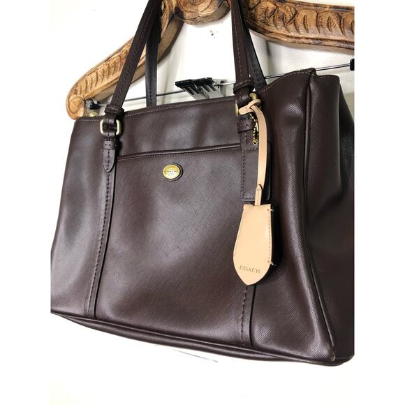 Coach Brown Leather Shoulder Bag - Picture 3 of 13
